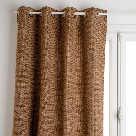 Cortina de poliéster lino beige 140x260cm Wild