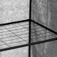 Armario de tela con ruedas gris 3 estantes 118x49x168cm