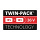 Baterías de repuesto 18V 4Ah Power X-Change Plus Twinpack Einhell