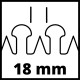 Cortasetos telescópico inalámbrico GC-HH 18/45 Li T-Solo Einhell