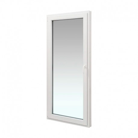 Puerta apertura a izquierda de PVC blanca sin persiana 90x200cm