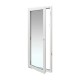 Puerta apertura a izquierda de PVC blanca sin persiana 90x200cm