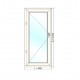 Puerta apertura a izquierda de PVC blanca sin persiana 90x200cm