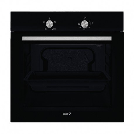 Horno estático negro 4 funciones 60cm SES 6004 BK Cata