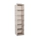 Organizador con 6 huecos gris claro para colgar