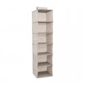 Organizador con 6 huecos gris claro para colgar