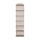 Organizador con 6 huecos gris claro para colgar