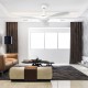 Ventilador de techo DC blanco con luz led + mando Ø117 Luma