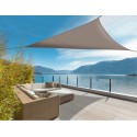 Toldo vela triangular elástico 3,4m taupé