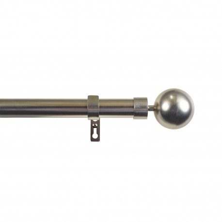 KIT BARRA EXT. 160-300 PLATA BOLA 28MM