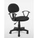 Silla de oficina infantil Leyre negra
