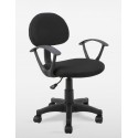 Silla de oficina infantil Leyre negra