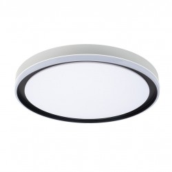 PLAFON LED 50CM CLARIBEL BCO/NEG 60W C/M