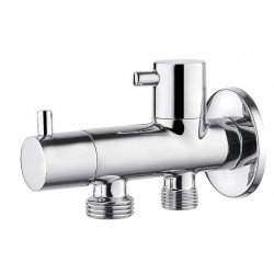 LLAVE DOBLE SALIDA HIGIENICA 1/2X3/8-1/2