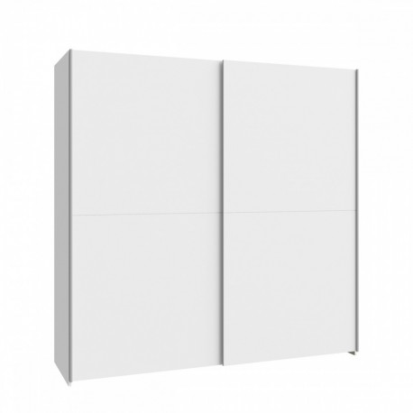 Armario 2 puertas correderas 190x61x190cm blanco