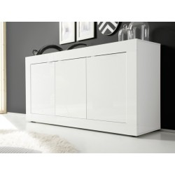 Aparador 160x43x86cm blanco brillo