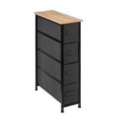 CAJONERA TELA GRIS OSCURO 4CJ