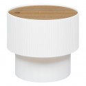 MESA MADERA C/TAPA BLANCA 38.5X35CM