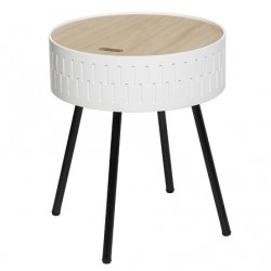 MESA MADERA C/TAPA BLANCA 38.5X45.5CM