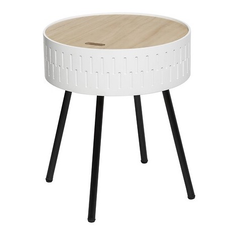 MESA MADERA C/TAPA BLANCA 38.5X45.5CM