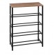 ZAPATERO ALIAJ 4B METAL MADERA 63X30X90C