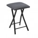 TABURETE PLEGABLE ACOLCHADO GRIS