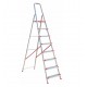Escalera de aluminio 8 peldaños anchos
