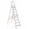 Escalera de aluminio 8 peldaños anchos