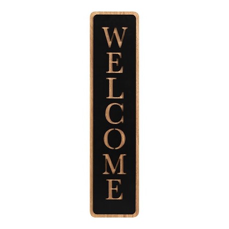 Welcome colgate negro mdf 14x57cm