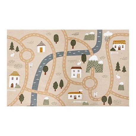 Alfombra carretera infantil 100x150cm