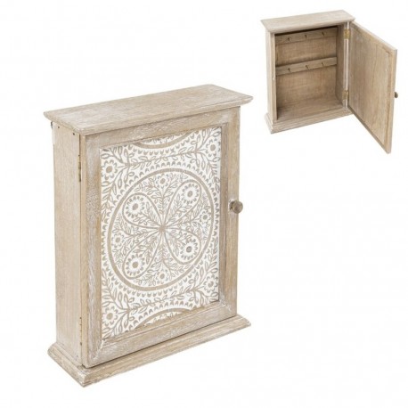 Caja para llaves madera decorativa mandala