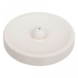 Portaincienso blanco cerámica 12cm diámetro