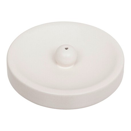 Portaincienso blanco cerámica 12cm diámetro