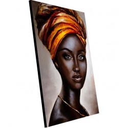 Cuadro alto brillo gold woman 80x120cm