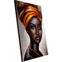 Cuadro alto brillo gold woman 80x120cm