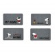 Felpudo Snoopy moqueta gris 40x68cm