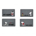 Felpudo Snoopy moqueta gris 40x68cm