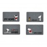 Felpudo Snoopy moqueta gris 40x68cm