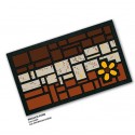 Felpudo de caucho/poliamida formato Mosaico Fiore 40x68cm