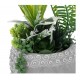 Planta con maceta forma Buda hormigon 15x15x30cm