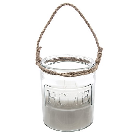 Vela perfumada Vainilla con tarro de cristal 14x17cm