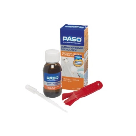 Eliminador de adhesivos potente 100ml Paso