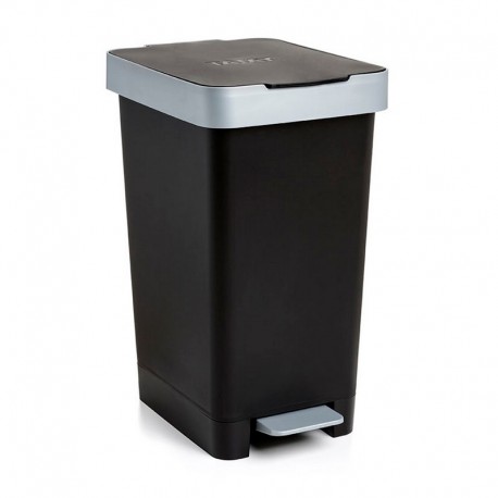 Cubo basura Smart deco negro 25lt.