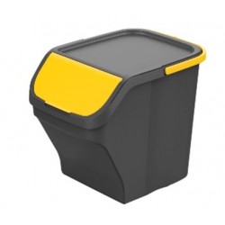 Cubo reciclaje amarillo 25lt.