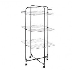 Tendedero torre metal negro 30mt.