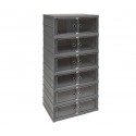 Torre de almacenaje plegable 44x34,5x104,5cm