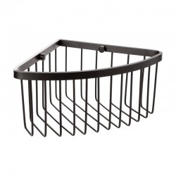 Cestillo rinconera aluminio negro 20x11,5x20cm