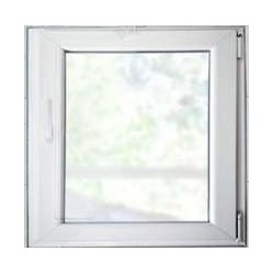 Ventana oscilobatiente derecha de pvc sin persiana 58x58cm