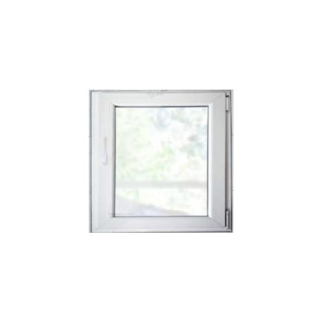 Ventana oscilobatiente derecha de pvc sin persiana 58x58cm
