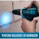 Taladro percutor a batería 21V con maletín